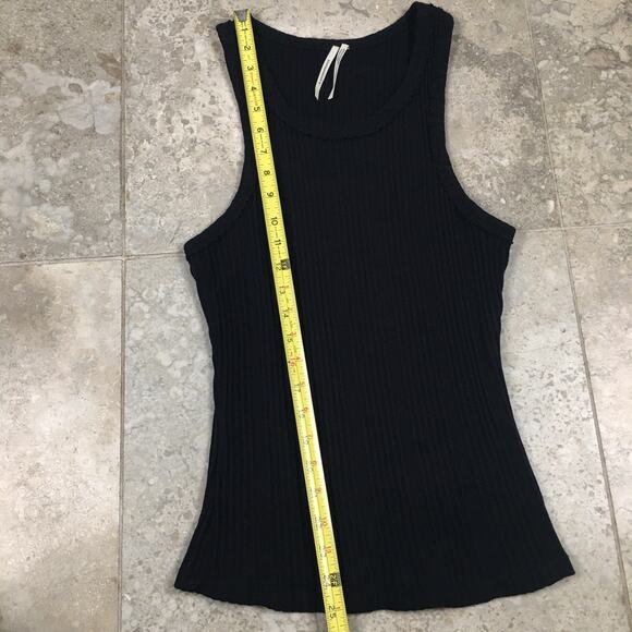 Anthropologie Robin Ribbed Black Racerback Tank Top Womens Small Sleeveless - Picture 10 of 16
